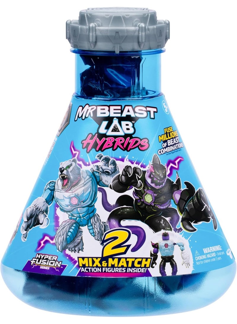 مستر بيست لاب مجموعة Hybrids المتعددة – شخصيات أكشن قابلة للمزج والمطابقة مع أجزاء تنين النمر الذهبي، شخصيات 4 بوصة قابلة للجمع، ألعاب تركيب إبداعية للأطفال - Image 1